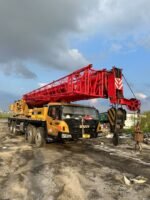 Used truck crane Sany 60T5 2021, Euro V, 5-section boom, boom length 47.5 meters, with two auxiliary booms, counterweight 16.1 tons