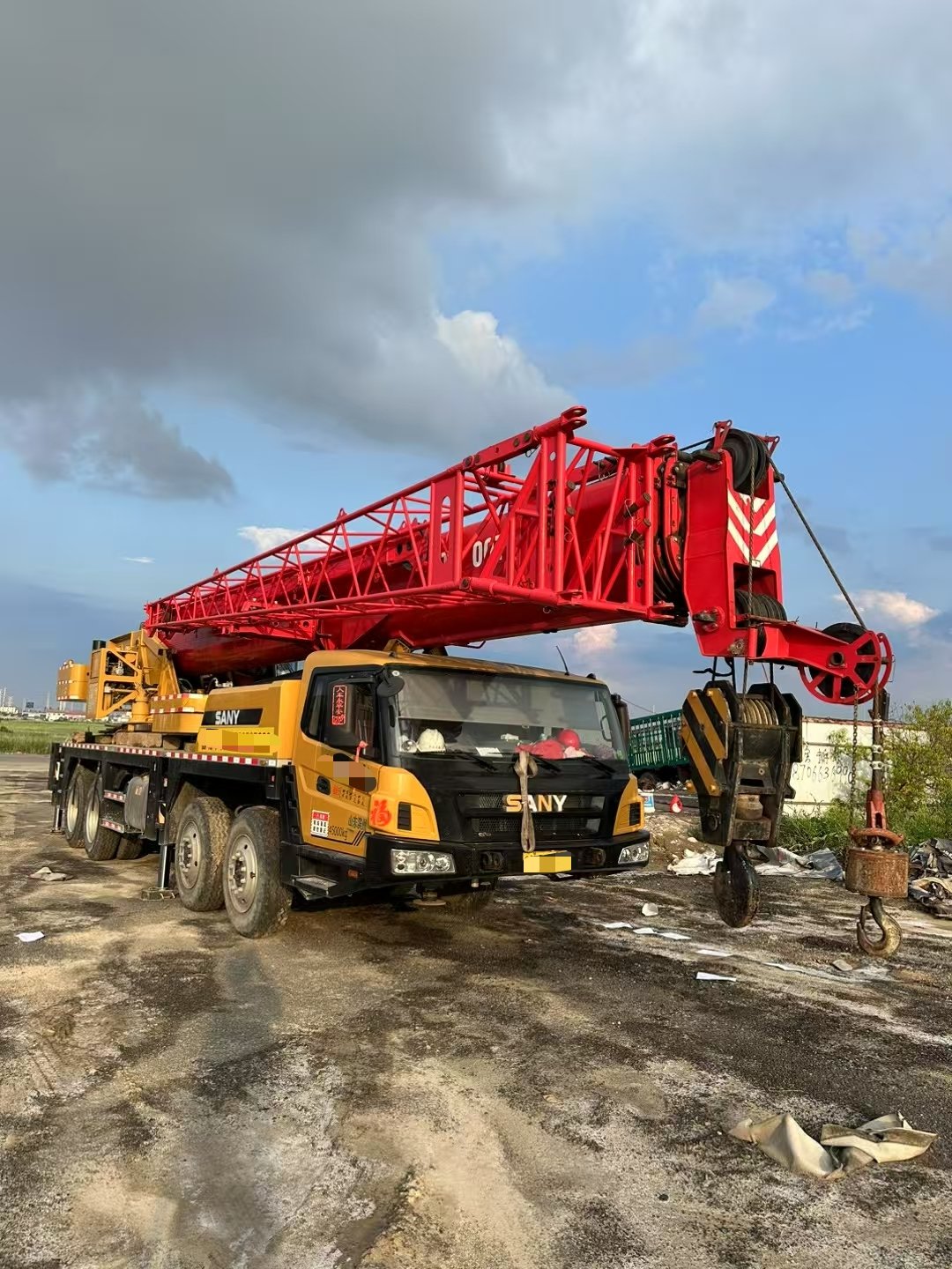 13390800633907809.jpg Used truck crane Sany 60T5 2021, Euro V, 5-section boom, boom length 47.5 meters, with two auxiliary booms, counterweight 16.1 tons - Image 1