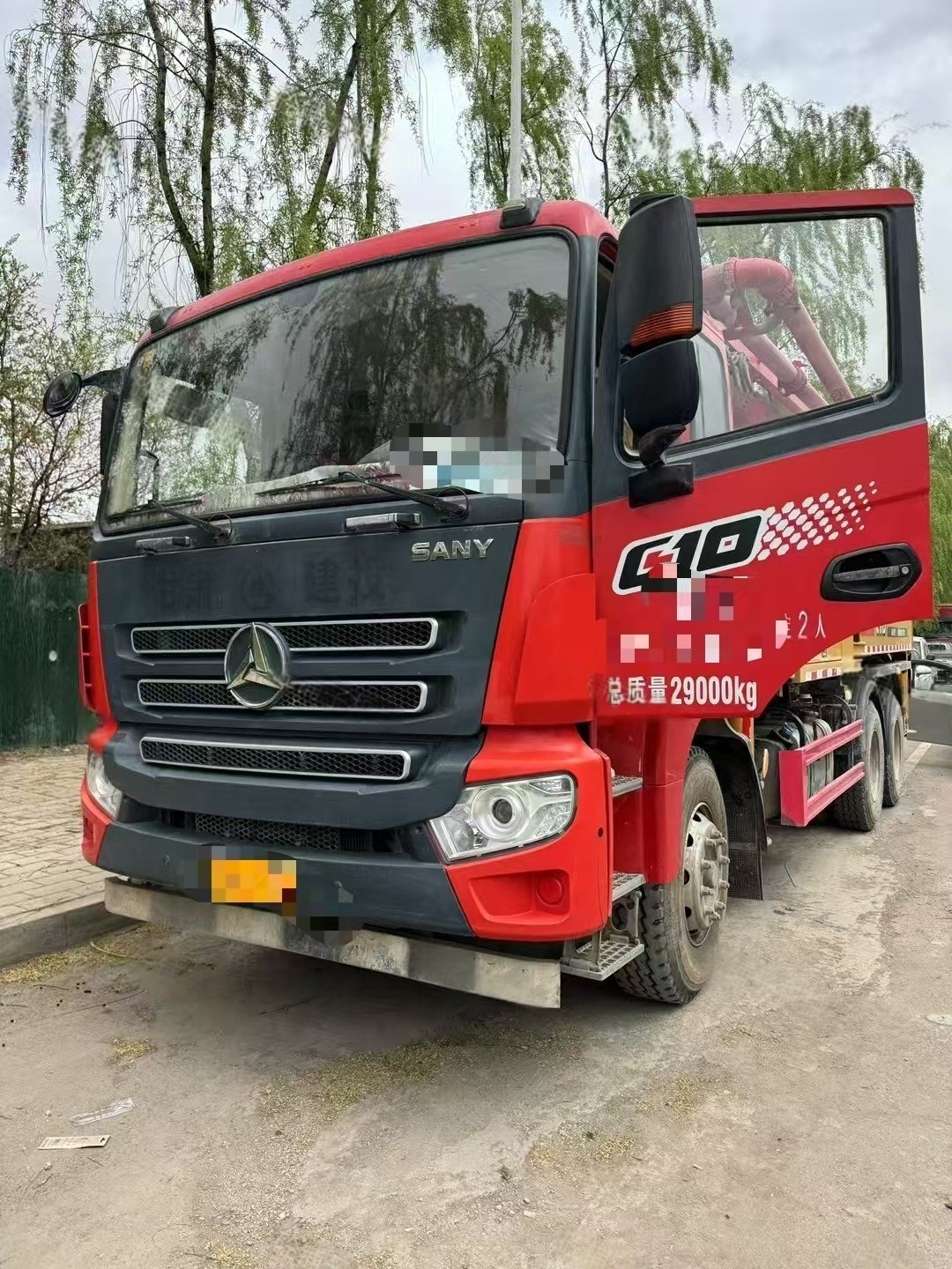 微信图片_20250502104602.jpg Used concrete pump truck 2021 Sany 43m on chassis Sany - Image 1