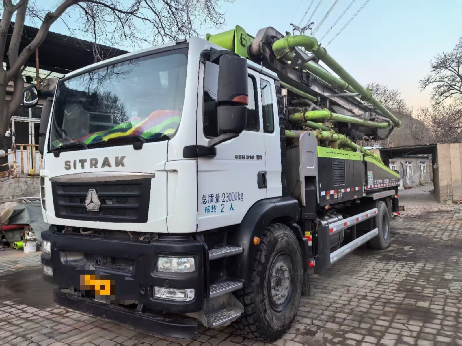 微信图片_20250502112849.jpg Second-hand concrete pump 2022 Zoomlion 38m on Chassis Sitrak - Image 1