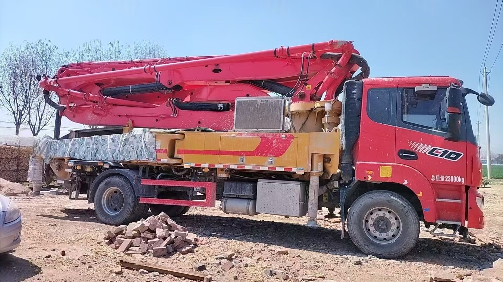 微信图片_20250503151808.jpg Used concrete pump truck 2023 Sany 39m on chassis Sany - Image 1
