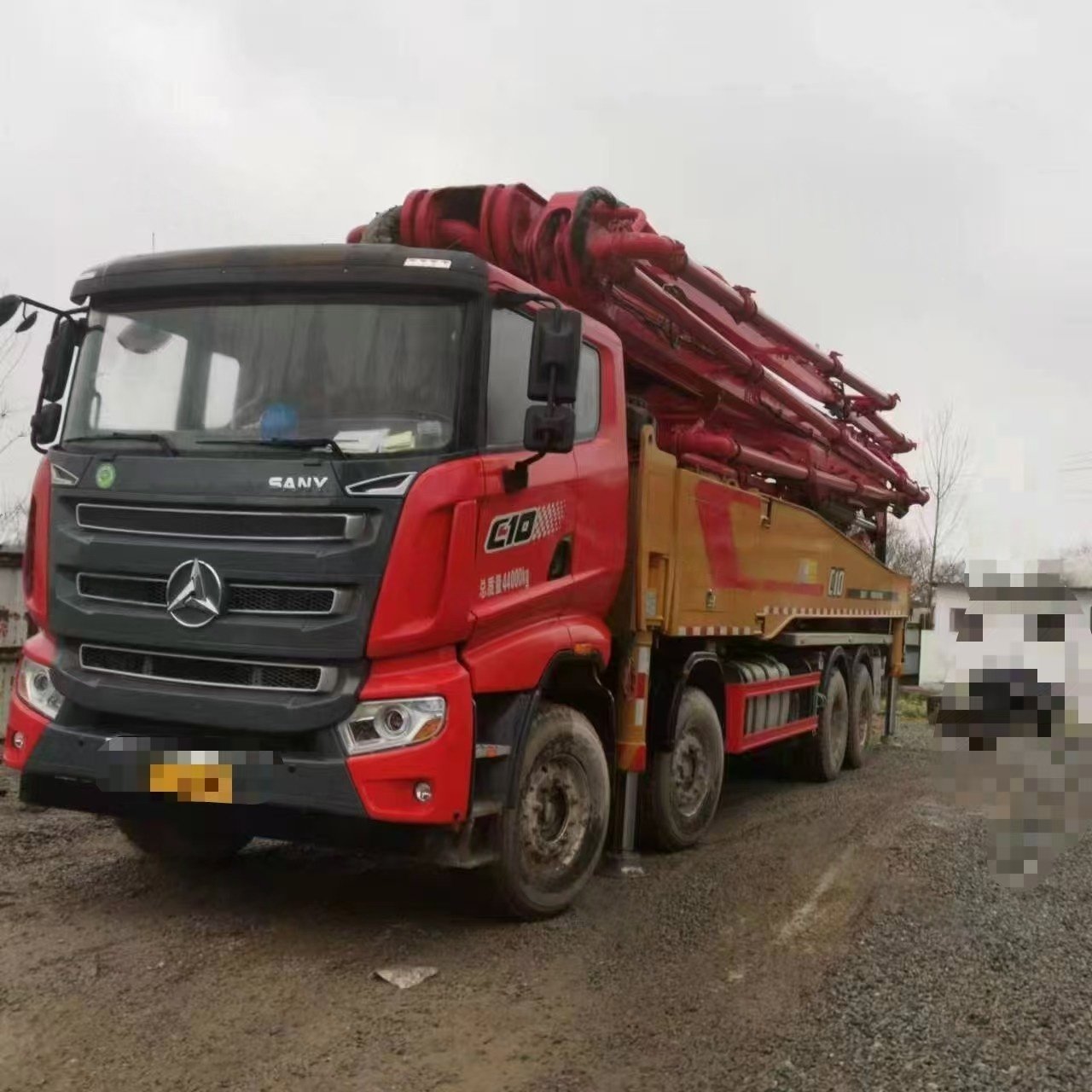微信图片_20250503152027.jpg Used concrete pump truck 2021 Sany 56m on chassis Sany - Image 1