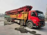 Second-hand concrete pump truck 2021 Sany 68m on chassis Volvo