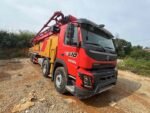 Concrete pump truck 2019 Sany 66m on chassis Volvo in the yard