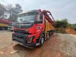 Concrete pump truck 2019 Sany 66m on chassis Volvo in the yard - Image 2