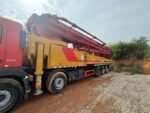 Concrete pump truck 2019 Sany 66m on chassis Volvo in the yard - Image 3