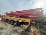 Concrete pump truck 2019 Sany 66m on chassis Volvo in the yard - Image 4